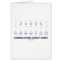 Correlation Cheat Sheet (Correlation Coefficients)