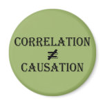 Correlation Does Not Equal Causation Fridge Magnet