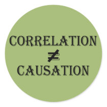 Correlation Does Not Equal Causation Stickers