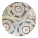 Corroboree Artwork by Nganuwaay Koolyn Round Sticker