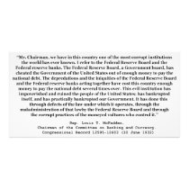 Corrupt Federal Reserve Quote by Louis T McFadden Photograph