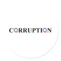 CORRUPTION ROUND STICKERS