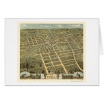 Corry, PA Panoramic Map - 1870 Greeting Cards