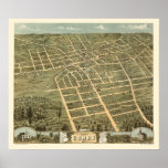 Corry, PA Panoramic Map - 1870 posters