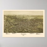 Corry, PA Panoramic Map - 1895 Print