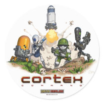 Cortex Command Splash Sticker