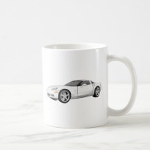 Corvette 2008 : Voiture de sport : Finition blanch Mugs