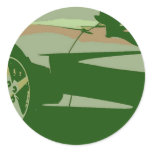 Corvette Green Camouflage stickers