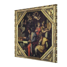 Cosimo I de' Medici (1519-74) planning the conques Canvas Print