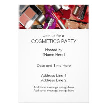 Cosmetics Party Invitations