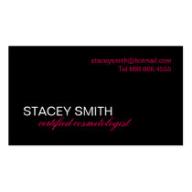 COSMETOLOGIST BUSINESS CARD