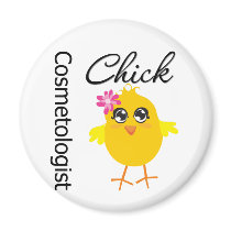 Cosmetologist Chick Fridge Magnets