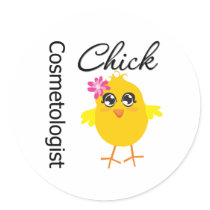 Cosmetologist Chick Sticker