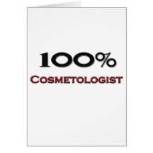 Cosmetologist de 100 pour cent cartes de vœux