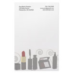 Cosmetologist  Eye Makeup Stationery Design