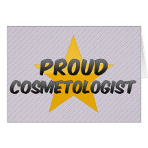 Cosmetologist fier cartes de vœux