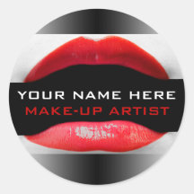 Cosmetologist Labels Round Stickers