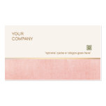 Cosmetologist Soft Pink Linen Business Card