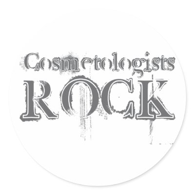 Cosmetologists Rock Sticker by busybrain