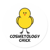 Cosmetology Chick Stickers