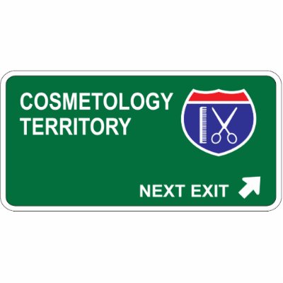 Cosmetology Next Exit Photo Sculpture by whatitis