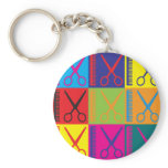 Cosmetology Pop Art keychains