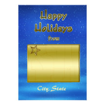 Cosmic Blue Sky Wyoming Map Custom Invitation