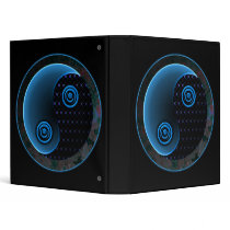 Cosmic Blue Yin Yang Binder
