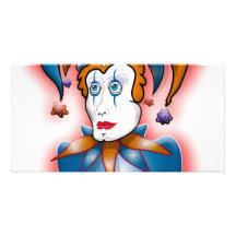Cosmic Court Jester Photo Card Template