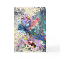 Cosmic flower greeting card
