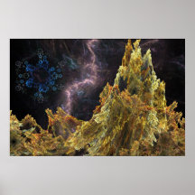 Cosmic Fractal Landscape Print
