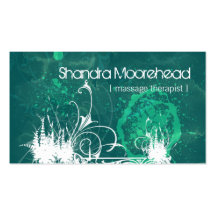 Cosmic Grunge Massage Therapist Business Card