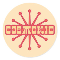 Cosmo Kid Round Sticker