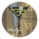 Cosmopolitan Martini Art Sticker