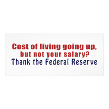 Cost of Living Going Up Thank the Federal Reserve Personalized Invitations