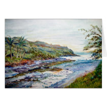 Costa del caribe greeting card