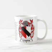 Costa, Origin, Meaning and the Crest Coffee Mug