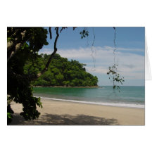 Costa Rica Beach Paradise Greeting Card
