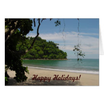 Costa Rica Beach Paradise Greeting Card