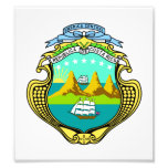 Costa Rica Coat Of Arms Art Photo