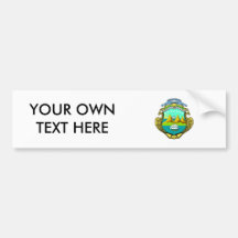 Costa Rica Coat of Arms Bumper Stickers