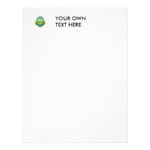 Costa Rica Coat of Arms Customized Letterhead