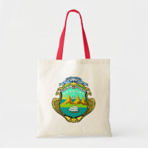 Costa Rica Coat of Arms detail Tote Bag