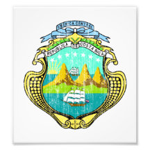 Costa Rica Coat Of Arms Photograph