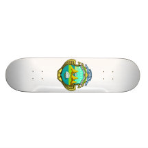 Costa Rica Coat Of Arms Skate Board