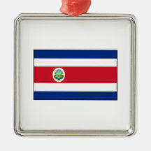 Costa Rica Costa Rican Flag Christmas Ornament