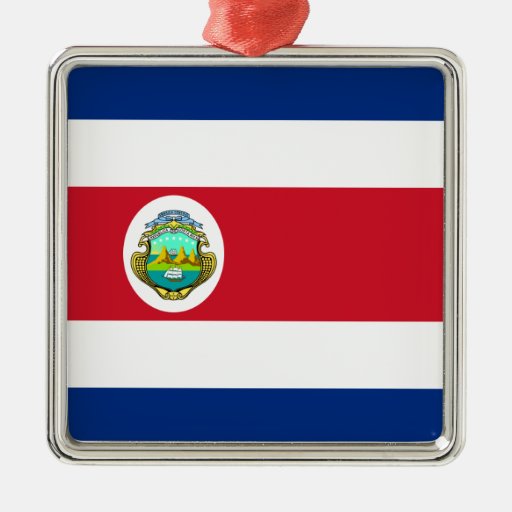 Costa Rica – Costa Rican National Flag Christmas Tree Ornament