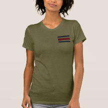 Costa Rica Flag and Map T-Shirt