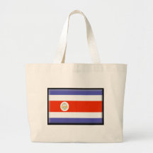 Costa Rica Flag Canvas Bags