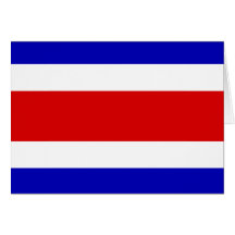 Costa Rica Flag Card